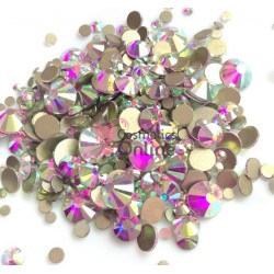 Strasuri din cristale pentru make-up, model Gold SM002 Silver Reflex